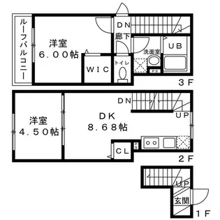ミハス南烏山の間取り