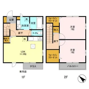 千葉県浦安市弁天1【一戸建】の間取り