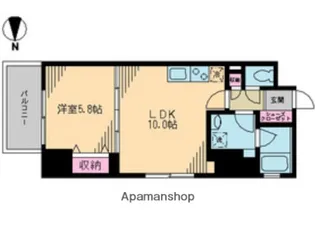 クレドラテース白河【2階】の間取り