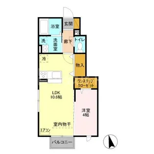 埼玉県さいたま市見沼区東大宮7【アパート】の間取り