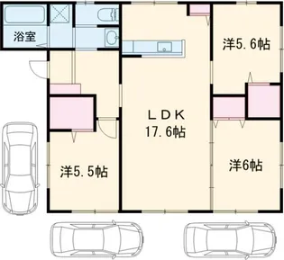 栃木県小山市城北2【一戸建】の間取り