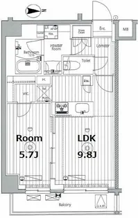 東京都墨田区東向島5【マンション】の間取り
