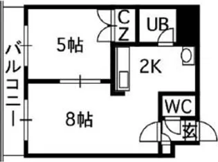 北海道札幌市中央区南十条西1【マンション】の間取り