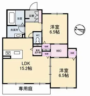 パルク庚午南【1階】の間取り