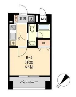 COMODO水天宮レジデンス(コモド水天宮レジデンス)【8階】の間取り