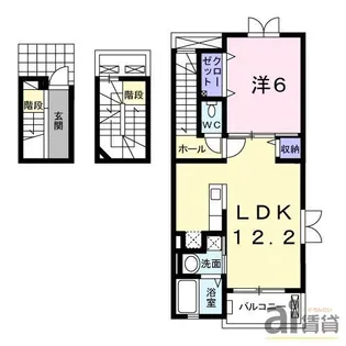 埼玉県朝霞市宮戸4【アパート】の間取り