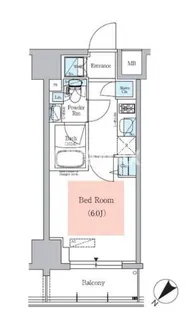 アーバネックス大井仙台坂【6階】の間取り