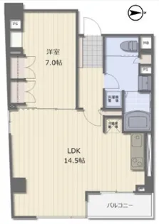 東京都中央区日本橋本町4【マンション】の間取り