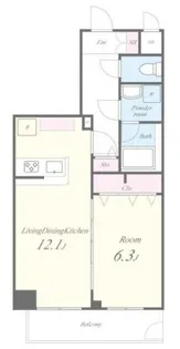 仮称ラ・クール【4階】の間取り