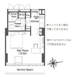 ウエリスアーバン品川タワー【13階】の間取り
