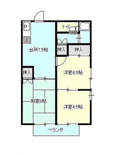 宮川ハイツ【2階】の間取り