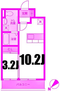 JMFレジデンス新横浜【2階】の間取り