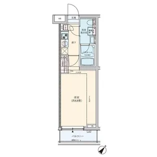 ロアール鵜の木【2階】の間取り