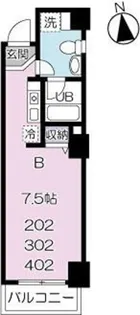 ビジュー府中【4階】の間取り