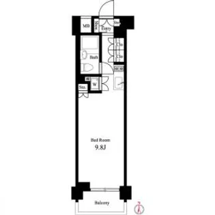 イプセ蒲田WEST【3階】の間取り