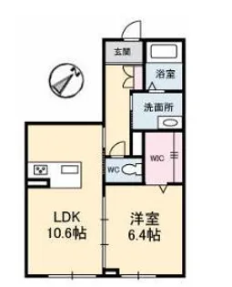 シャーメゾン フォレスト【1階】の間取り