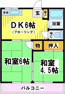 東京都府中市住吉町4【アパート】の間取り