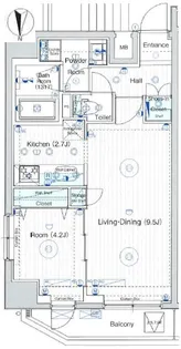 東京都台東区清川2【マンション】の間取り