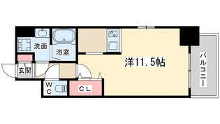 エスリード福島リバーフロント【7階】の間取り