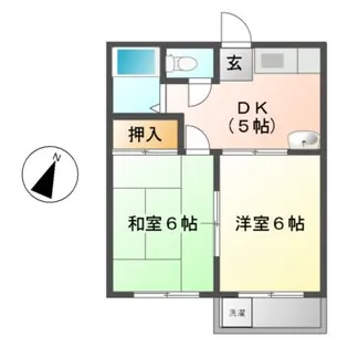 サザンハイツ パートII【1階】の間取り