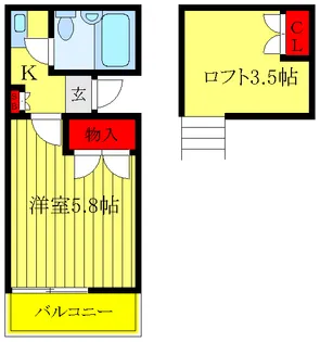 リンリン【2階】の間取り