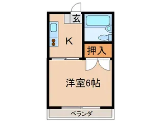 サンライズ北原【2階】の間取り