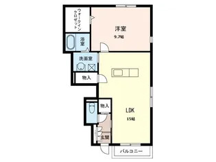 モン レーヴ【1階】の間取り
