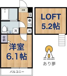 フルール井土ヶ谷【2階】の間取り
