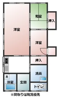 リフォームリフォーム瀬戸アパート【1階】の間取り