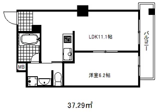 プリオーレリベルタ【3階】の間取り