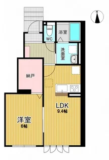 福島県いわき市平字紅葉町【アパート】の間取り