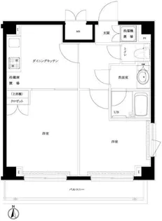 ルーブル森下【3階】の間取り