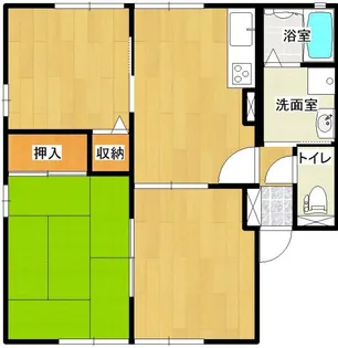 ハイム上野【1階】の間取り