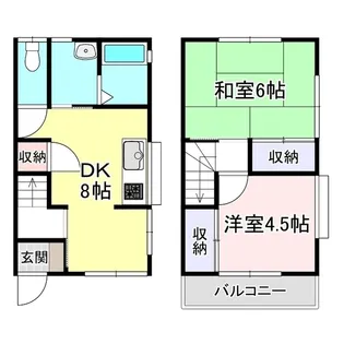 千葉県野田市中野台【一戸建】の間取り
