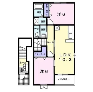 サンシャインII【2階】の間取り