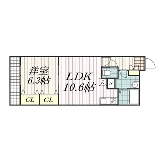 ミリアビタNo35【1階】の間取り