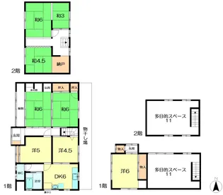 京都府木津川市山城町上狛巽町【一戸建】の間取り