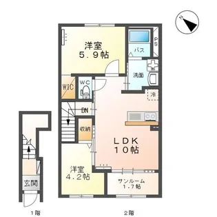 La maison de maman【2階】の間取り