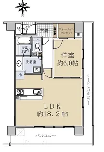 ベレッツァ尼崎【13階】の間取り
