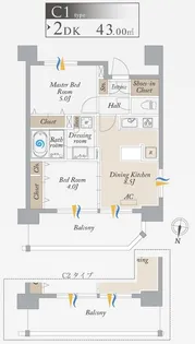 東京都墨田区緑1【マンション】の間取り