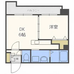 サンウッド札幌・医大前【9階】の間取り