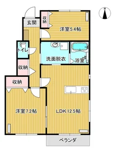 カーサノワール B【1階】の間取り