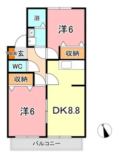 ヴェルデュール神田 A【1階】の間取り