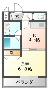 ステラウッド高鷲【1階】の間取り
