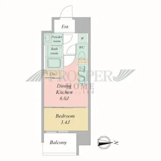 ブランシエスタ森ノ宮【11階】の間取り