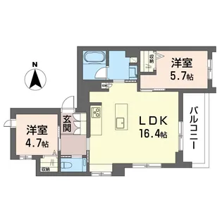 レジェンド【3階】の間取り
