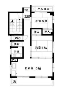 八木ビル【3階】の間取り