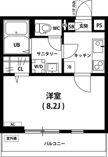リブリ・GALAXY WOLF【1階】の間取り