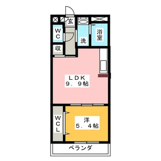 道伯ゴールドヒルズ ローレル【4階】の間取り