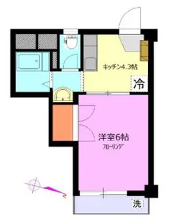 永瀬ビル【2階】の間取り